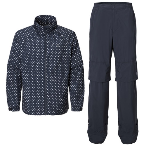 썬더랜드  페이퍼 패턴 골프비옷 상 하의 세트 SLM3ARW102