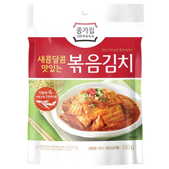 대상 종가 새콤달콤 볶음김치 190g