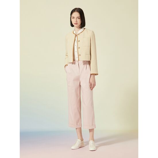 ZOOC 라운드배색트위드자켓 Z231MSF007