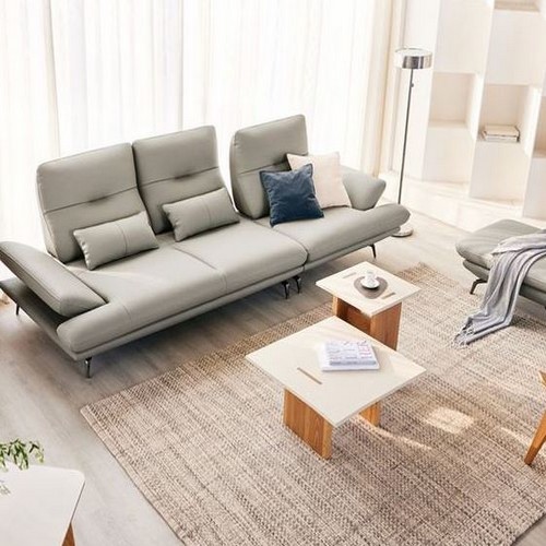 자코모 컴포트 발렌티 스윙 기능성 럭스 천연통가죽 소파 4인용