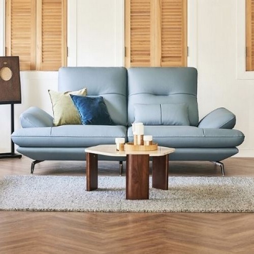 자코모 컴포트 발렌티 스윙 기능성 럭스 천연통가죽 소파 3인용