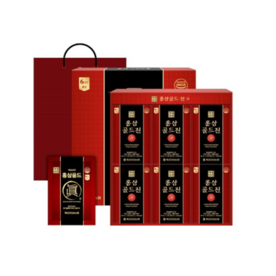  개성상인 홍삼골드진 50ml x 30포 x 4박스 총 120포+쇼핑백