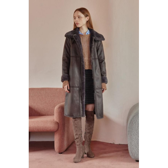 리안뉴욕 F W 인조무스탕 롱자켓 RQKLHC700