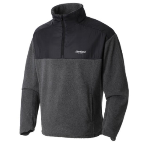 클리브랜드 플리스 우븐배색 반집업 아노락 CGMJK23104MG