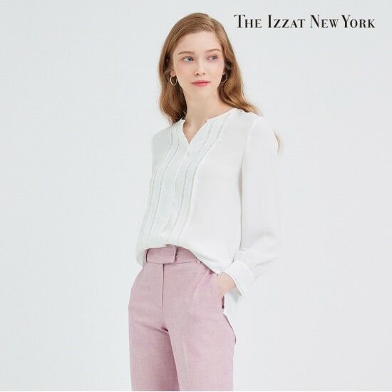 더아이잗 레이스 테이프 배색 블라우스_A IL4P0BL71