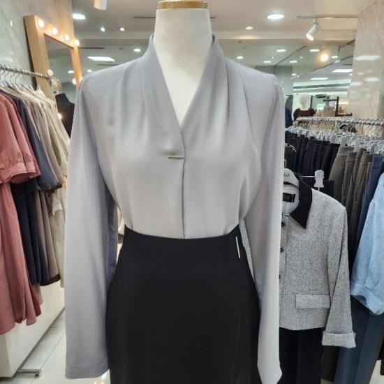 리안뉴욕 S S V넥 쉬폰 블라우스 RRYWBL19A 쇼핑도 건강하게