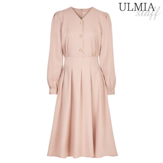 율미아스탭 진주버튼핀턱원피스_S3S1OP3161 S3S1OP3161