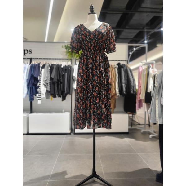 나인스텝 V넥단추원피스 N23NO3220