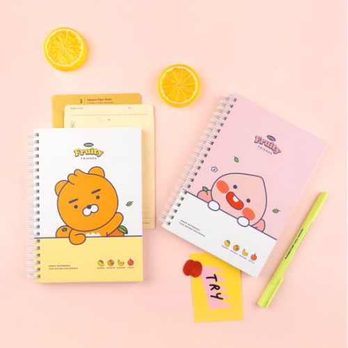 카카오프렌즈  리틀프렌즈 프루티 인덱스 스프링 노트 S