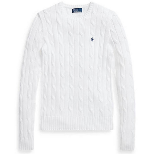 폴로랄프로렌 단일상품 L 폴로 랄프 로렌 여성 케이블 니트 코튼 크루넥 스웨터WMPOSWE0660100 323653