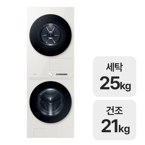삼성전자 비스포크 그랑데 AI 원바디 Top-Fit WF2521HCEEB