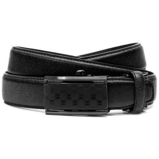 닥스 남성 버클 로고 패턴 자동벨트_DBBE3F711BK