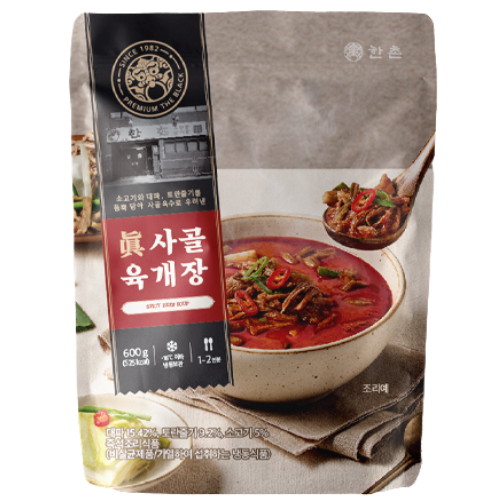 이연에프엔씨 더블랙 진 사골육개장 600g [3개] - 에누리 가격비교