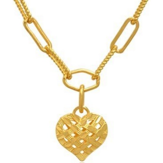 혼골드모아 골드모아 여자 순금 목걸이 하트 클립2 11.25g