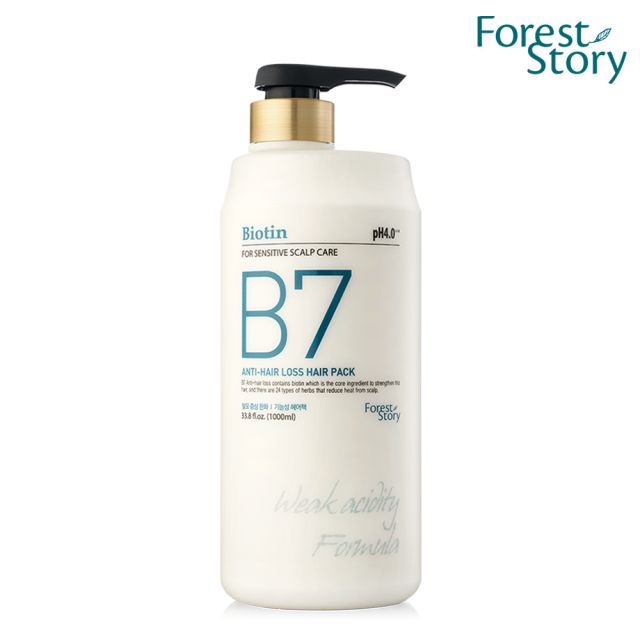 포레스트스토리 B7 약산성 탈모 헤어팩 1000ml 1개