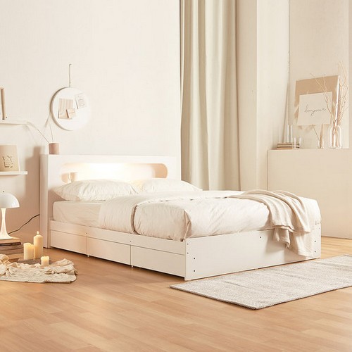 파로마 일라 수납 LED침대 Q