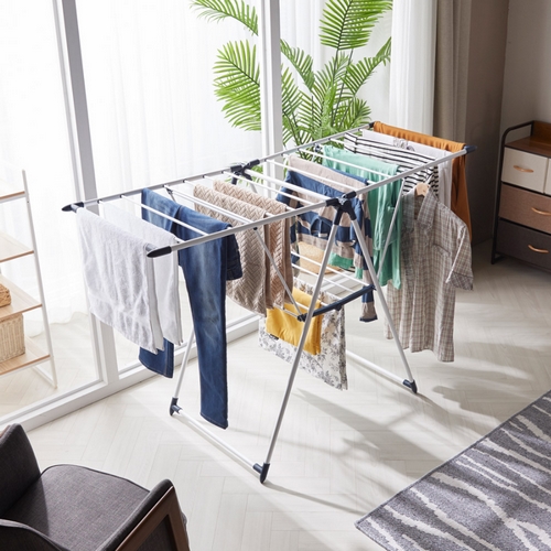 홈앤미  튼튼한 빨래건조대 스틸 2단
