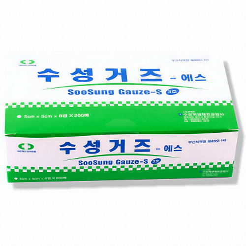 수성 접은거즈 드레싱 면사 거즈 5cmx5cm 8겹 [200매] - 에누리 가격비교