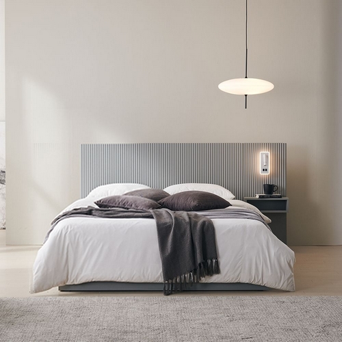 파로마 이즈 씨엘 수납 침대 Q+협탁