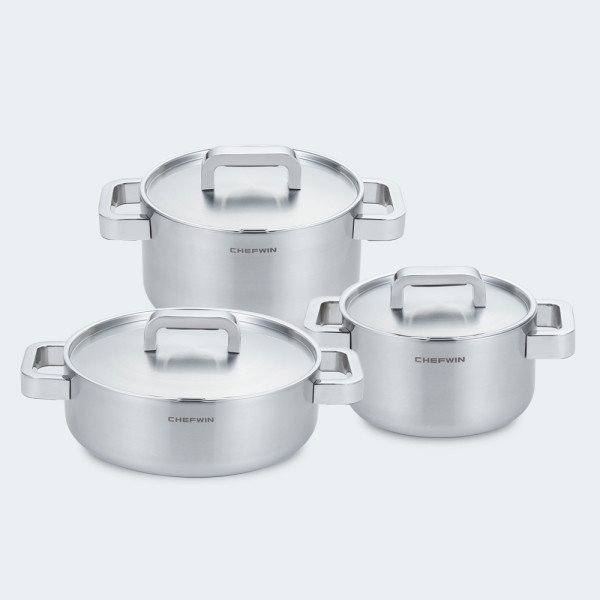 동원금속 쉐프윈 316스텐 통5중 냄비 3종 (양수20,24+전골24)