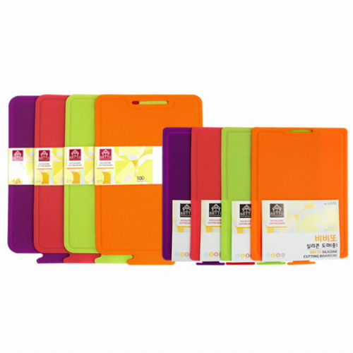 비비또  양면 두꺼운 실리콘 도마 대 향균