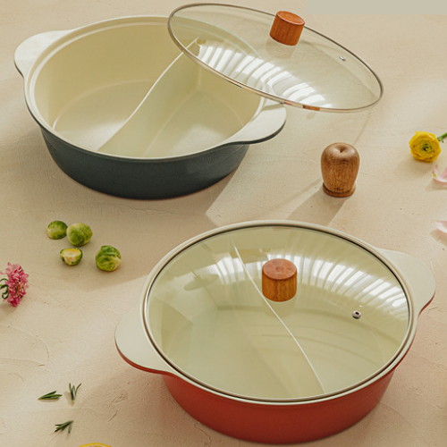 닥터하우스  투팟 전골 반반 샤브샤브 냄비 28cm