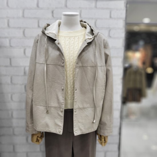 나인스텝 라이더 후드가죽 JK N23JK3104