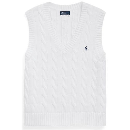 폴로랄프로렌 여성 케이블 니트 코튼 V넥 스웨터 베스트 WMPOSWENC020681100