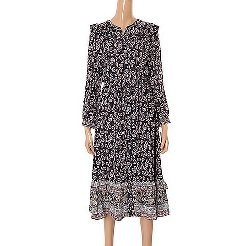 올리비아하슬러 여성 프릴 롱원피스_OHAFOP201