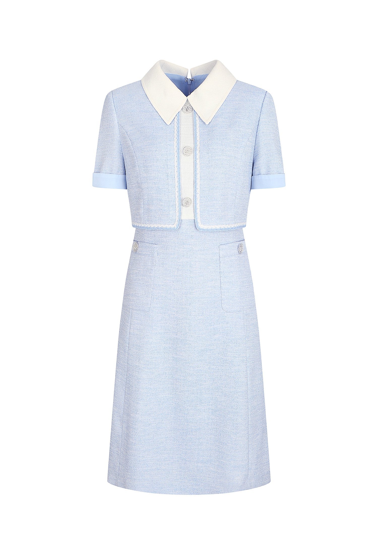 JJ지고트 여성 브레이드 디테일 트위드원피스_GN6M0OP93