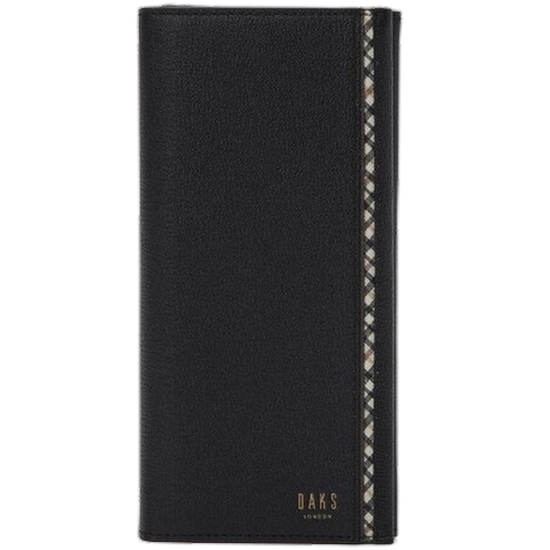 닥스 남성 체크패턴 라인 포인트 장지갑_DBWA3F441BK