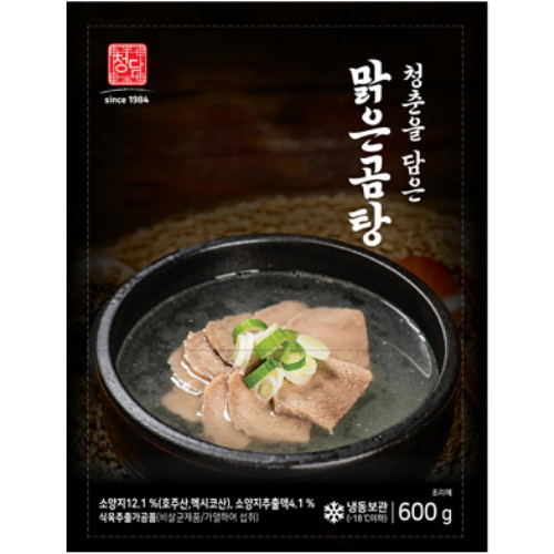 따순둥푸드 청담 청춘을 담은 나주맑은곰탕 600g [10개] - 에누리 가격비교