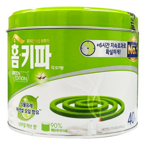 홈키파 디 모기향 허브향 그린에디션 40개입