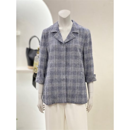벨리시앙 세이브존01 린넨 블렌드 체크 자켓 2color JK2213 S10113759