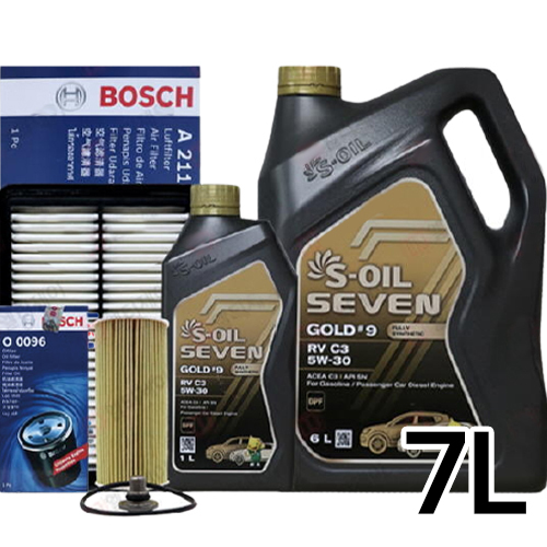 에스오일  세븐골드 RV C3 5W30 + 보쉬필터 더뉴카니발 디젤