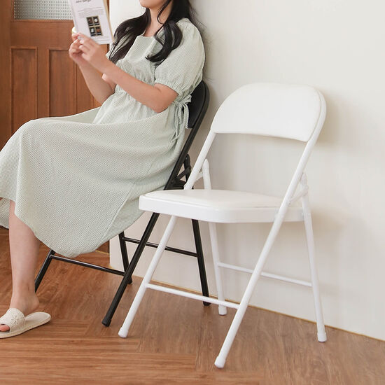 얼라이브즈  접이식 쿠션 철재의자