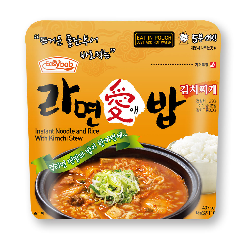 참미푸드 이지밥 라면애밥 김치찌개 110g