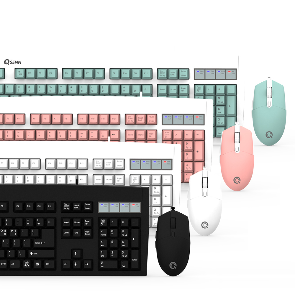 QSENN  KM3500 Plus 키보드 마우스 세트