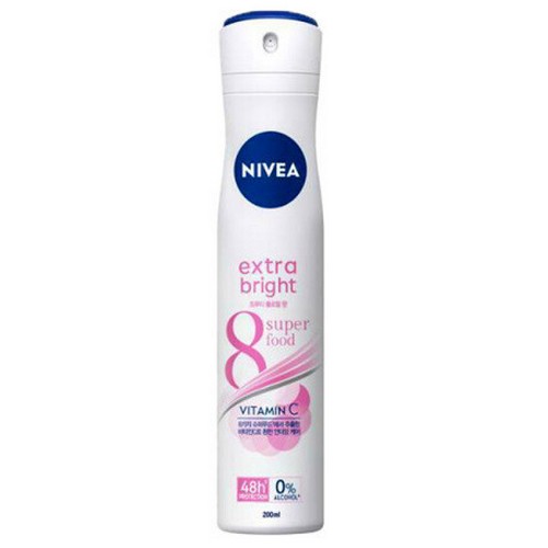 니베아 데오드란트 스프레이 엑스트라 브라이트 200ml
