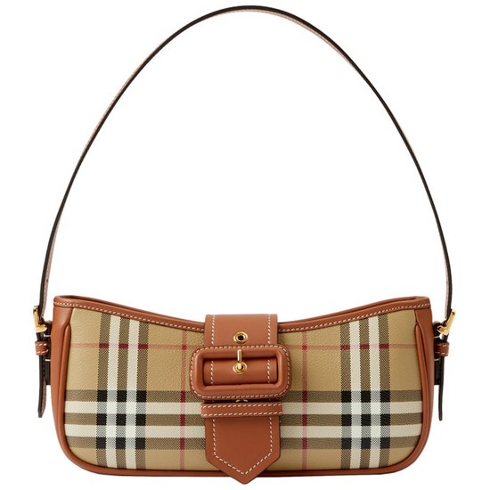 버버리 아카이브 베이지 브라이어 브라운 체크 슬링백_80705631