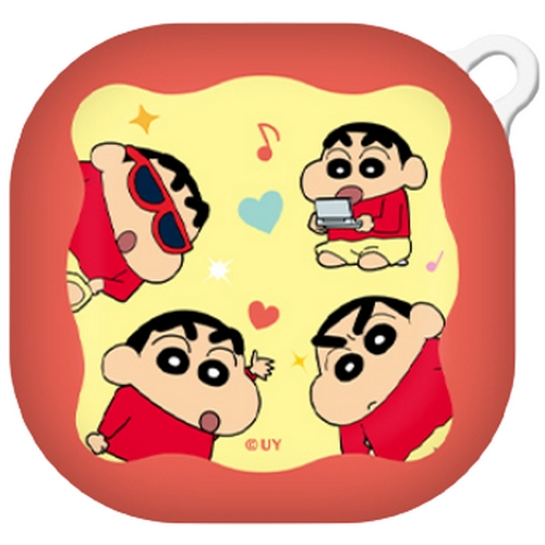 코쿼드  갤럭시 버즈2 프로 짱구 말랑말랑 하드 케이스