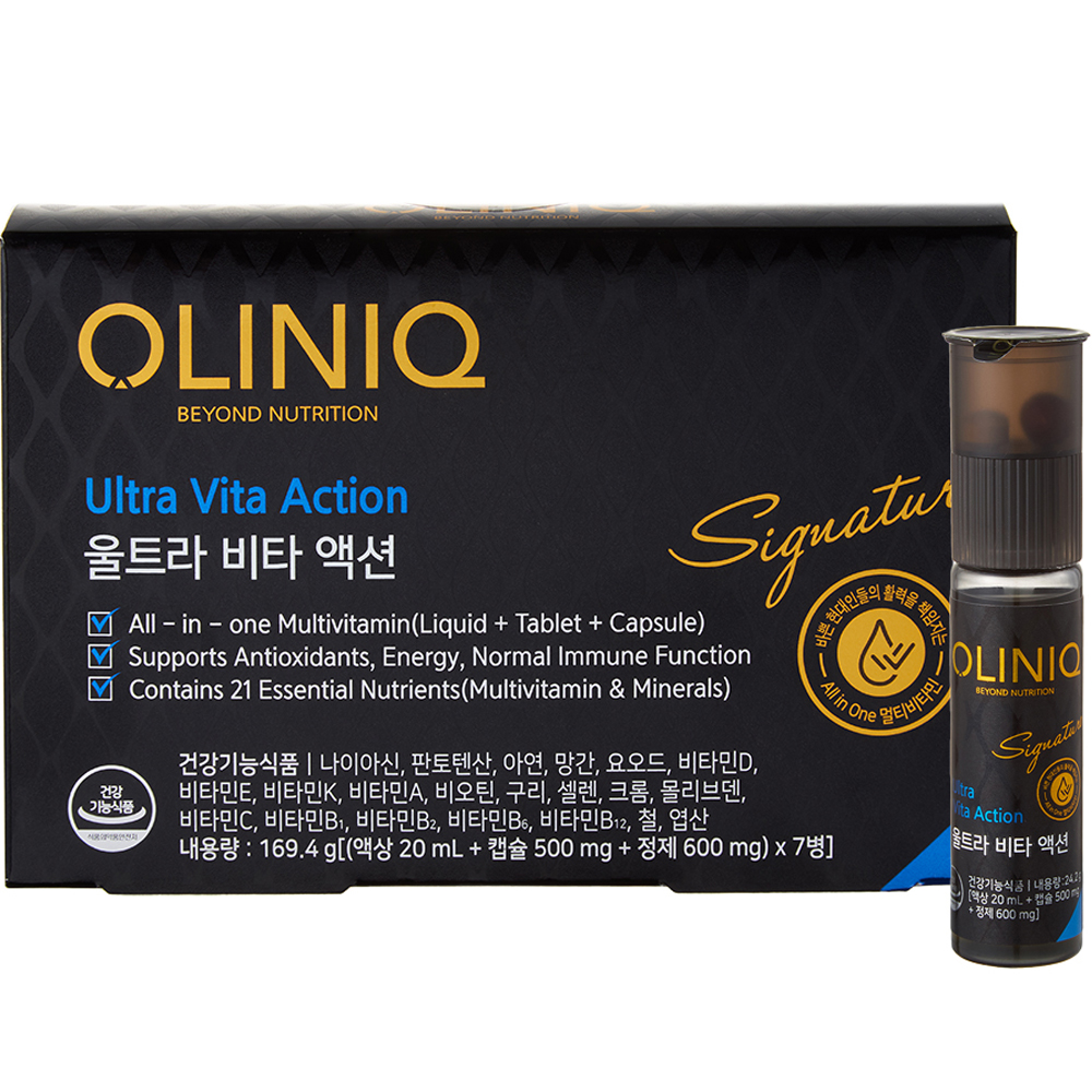 지앤씨 올리닉 울트라 비타액션 액상+정제 7병
