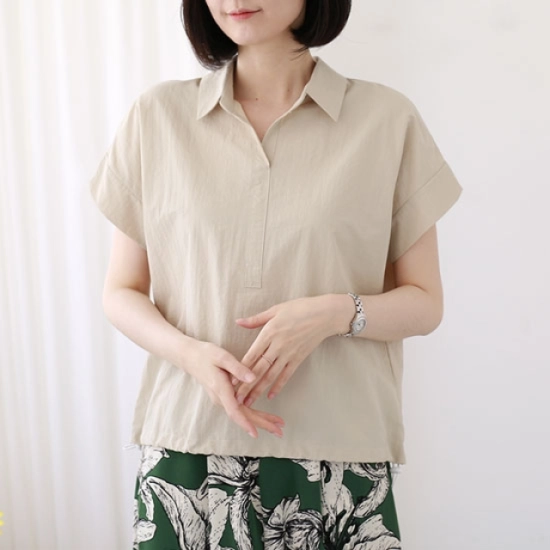 웬디즈갤러리 아이브 스트링 반팔 셔츠 JSH115