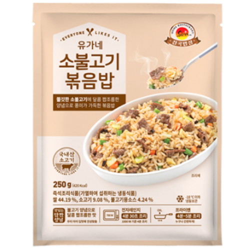 시아스 유가네 소불고기 볶음밥 250g [15개] - 에누리 가격비교