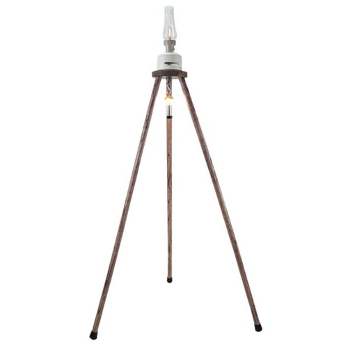 스네프  3단 우드원목 삼각대 스탠드 랜턴걸이