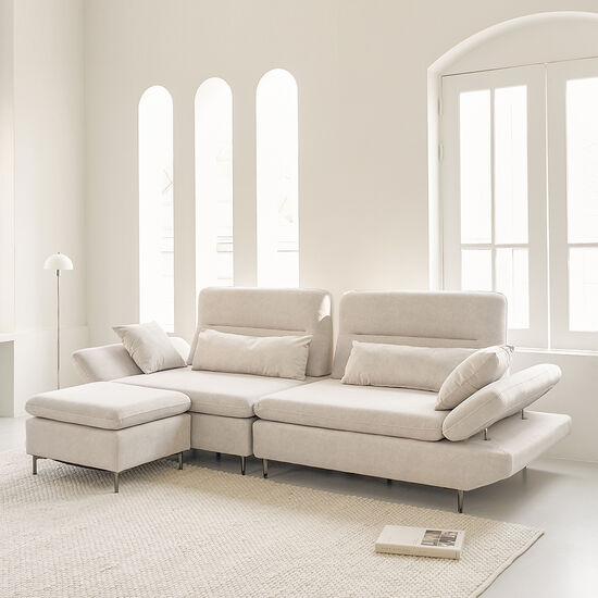 아이엔지홈 포쉬 스윙 이지클린 패브릭 소파 4인용