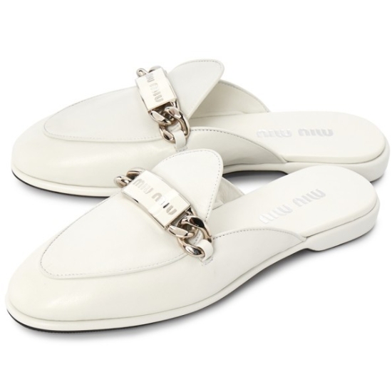 미우미우 로고 뮬 블로퍼_5D867D 011 F0009