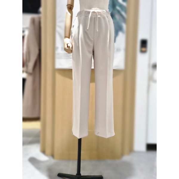 4CUS 버터 끈 9부 베기 슬렉스 팬츠 FS3A7PT0128