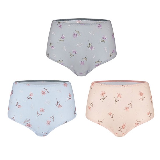 BYC 화사한연색나염폴리스판맥시삼각팬티3매입WPF5152