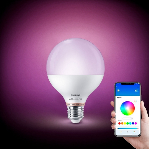 필립스  LED 컬러 앰비언스 스마트 볼전구 11W